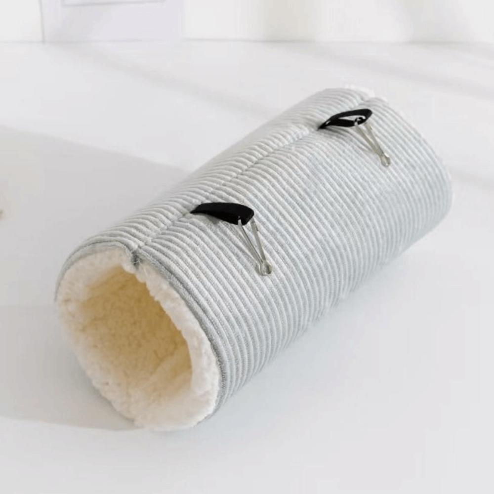 Cute Guinea Pig Tunnel Striped Print Thickened Warm Bird House Lining Warm Nest Pet Hamster Bed Hamster Accessories