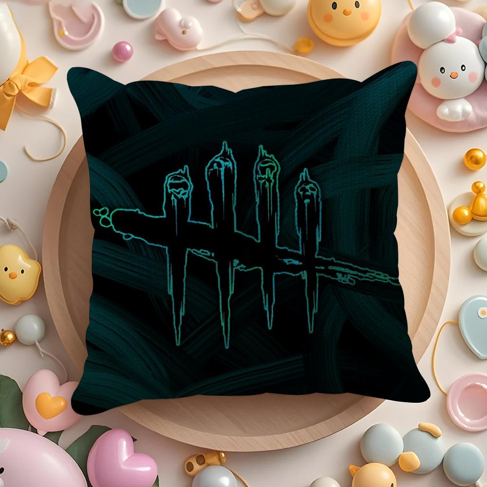 D-Deads By D-Daylights Cushion Cover Linen Organic Fabric Double-Sided Printing Breathable Pillow Case Sofa Home Decor Gift