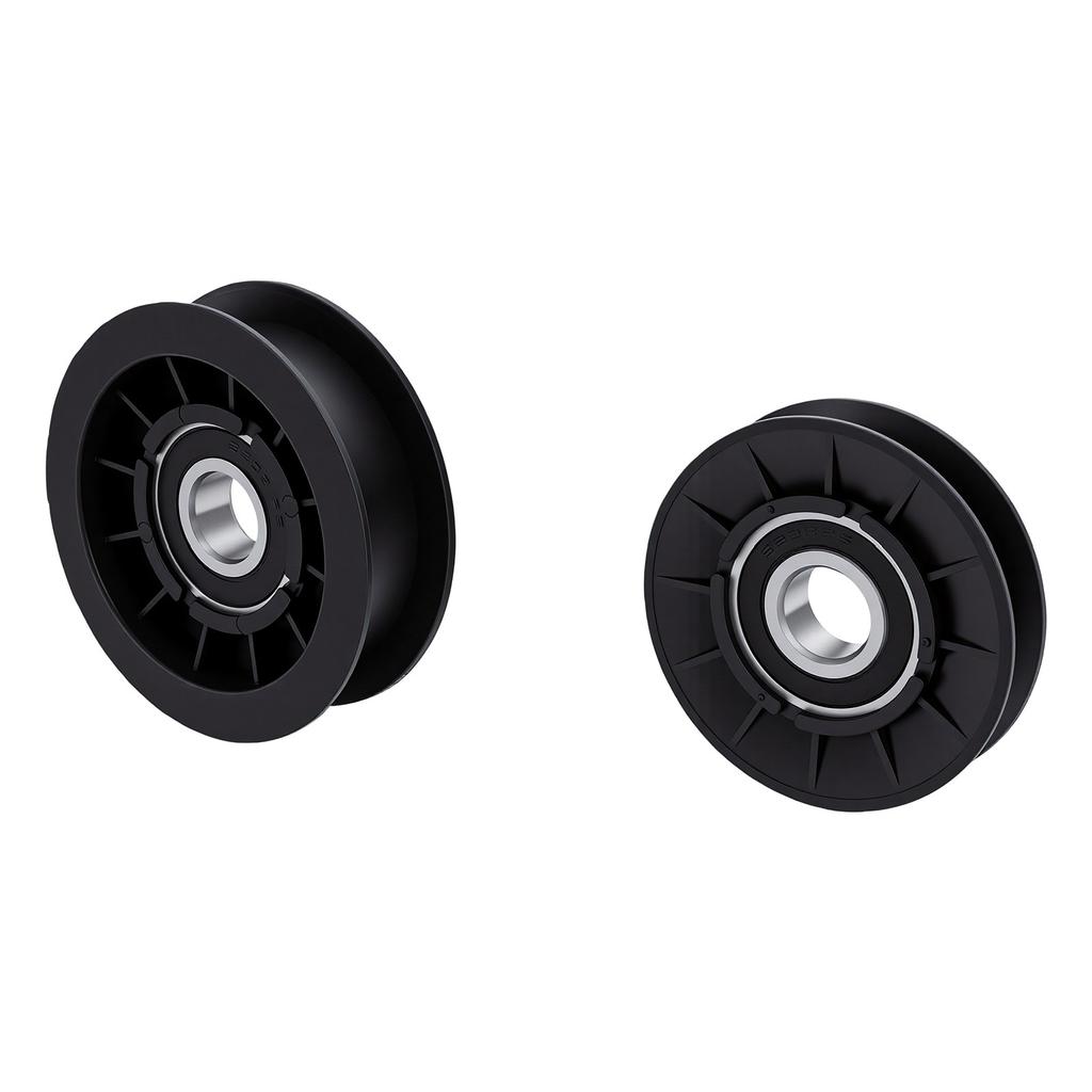 V Idler Pulley Flat Idler Pulley Kit GX20286 GX20287 Replacement for D140 D130 D100 LA100 LA105 LA110 LA115 Mower Decks