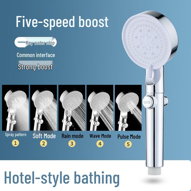 Pressurized Rainfall Shower Head & Bath Faucet Set