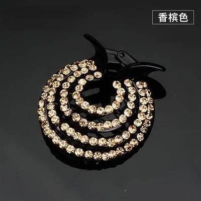 

Fashion Bling Simple Personalized Hair Clip for Women Adult Rhinestone Top Clip Headdress Pan Hair Ponytail Hair Accessories