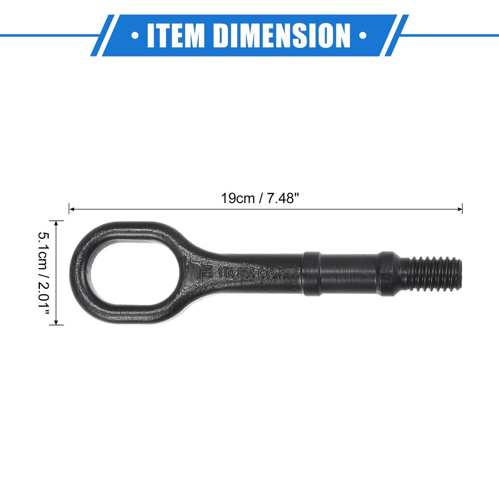 VekAuto Volkswagen Golf 2006-2014 Volkswagen Abschlepphaken Für GTI 2006-2014 Langlebiges Metall Schwarz Stoßstange Vorne Hinten Abschlepphaken