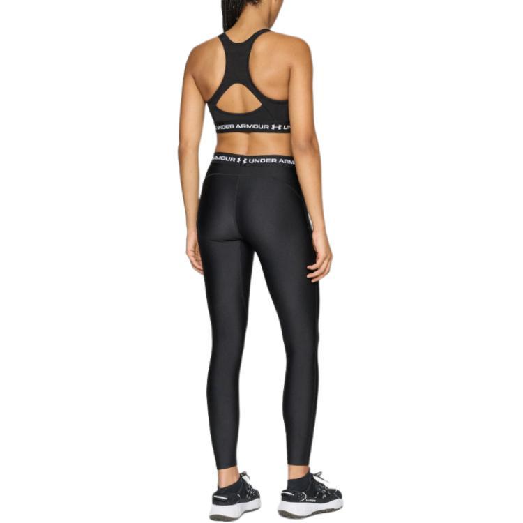 Under Armour Letter Slim Fit Elastic Waist Mid Rise Leggings Women leggings 6010002-008