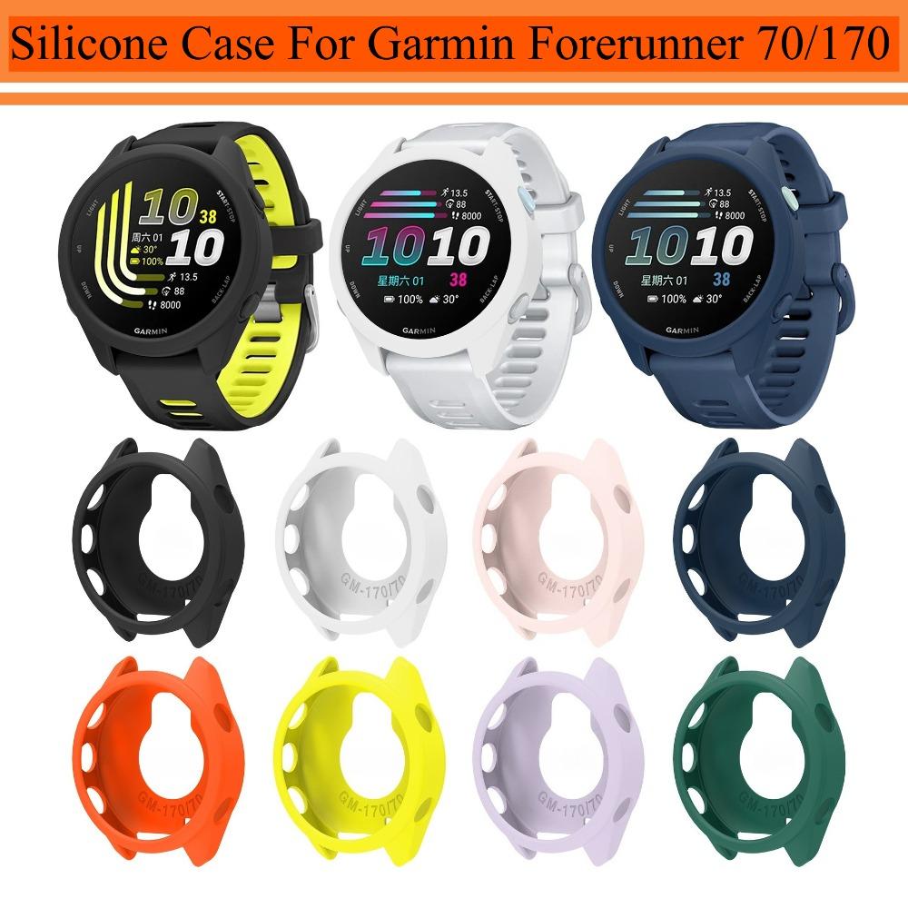 Funda Protectora Suave de Silicona Para Reloj Inteligente Garmin Forerunner 70/170 Parachoques Resistente a Golpes y Arañazos Funda de Repuesto Accesorios para Reloj