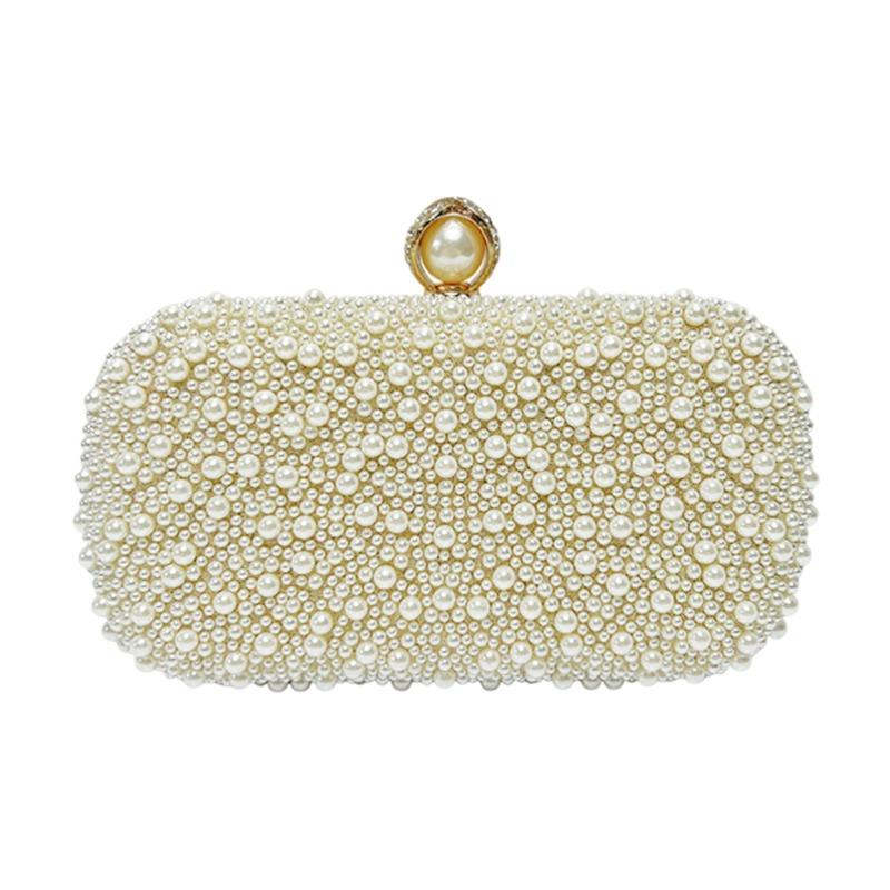 Evening Party Pearl Handbag, Single Shoulder Chain Crossbody Bag, Noble Lady Handbag