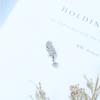 Lightweight White Feather Necklace Small Feather Collarbone Chain