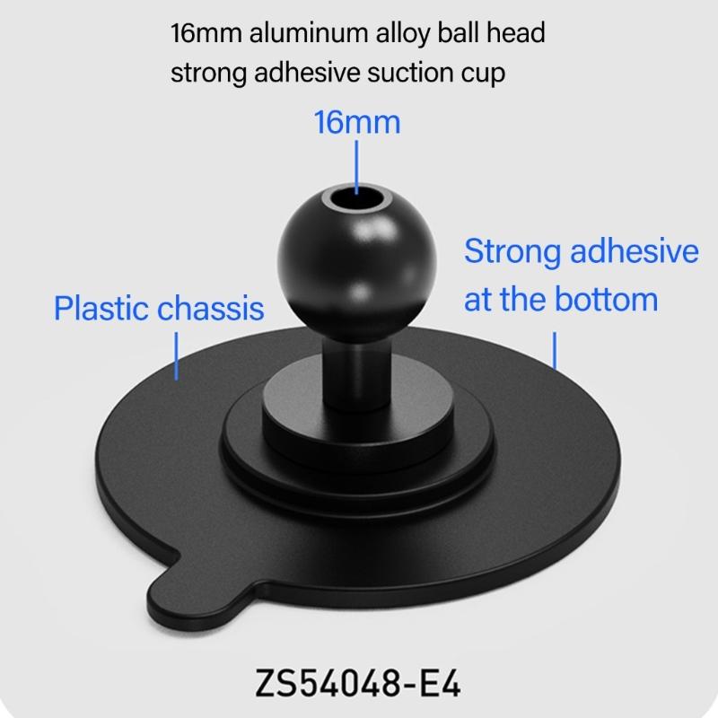 Strong Adhesive Sticker Camera Holder 16mm Ball Head for Action Camera Motorcycle Base Suction Cup Mount