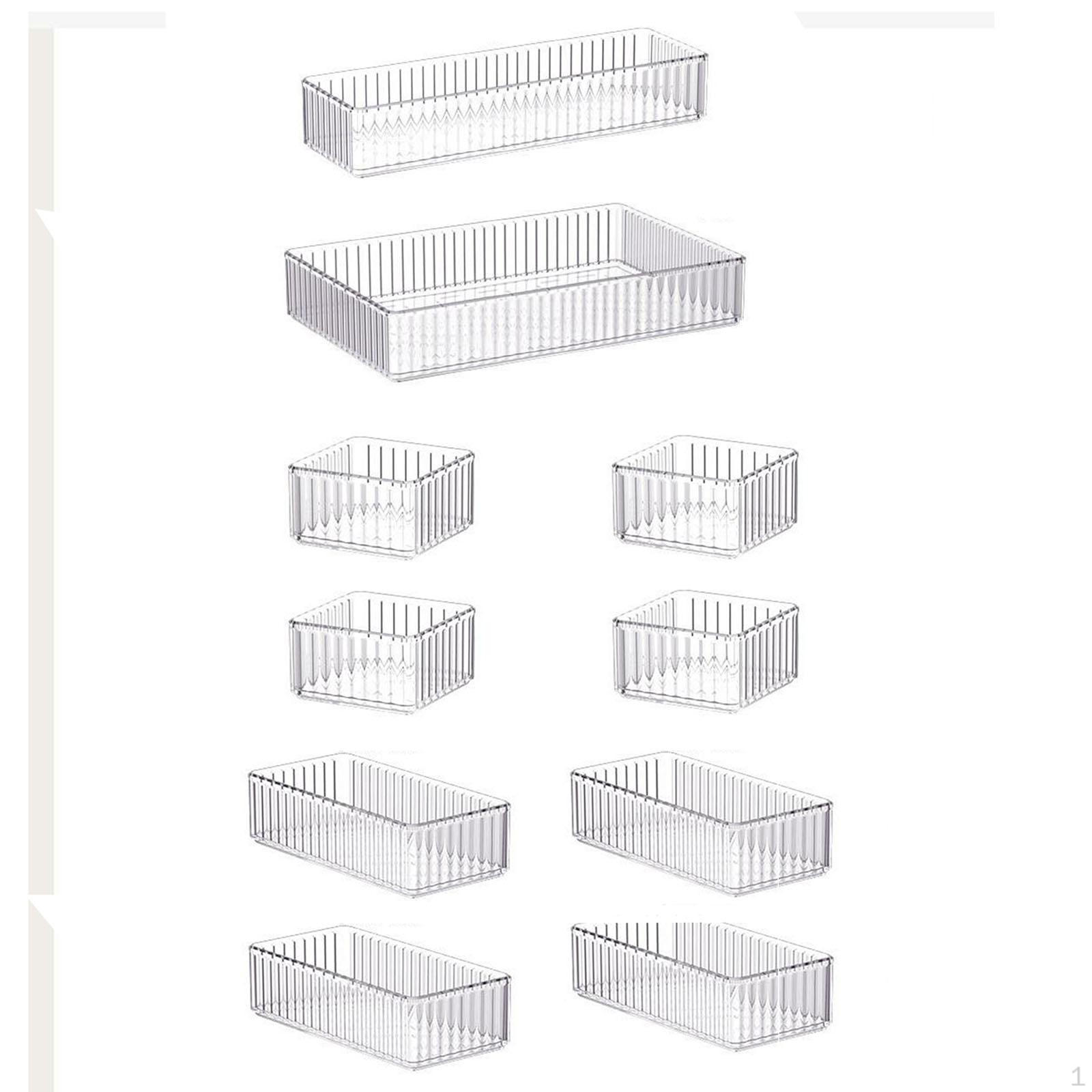 

Прозрачный акриловый органайзер для косметики для дома и офиса 10 Pieces