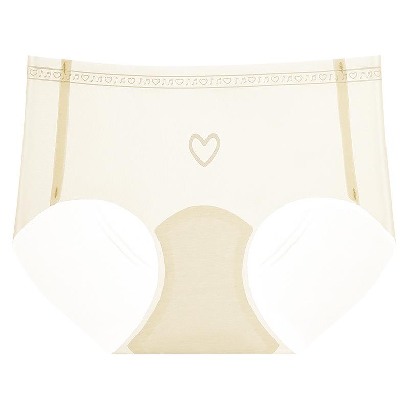 Girls Summer Love Comfortable Ice Silk A Piece of Non Trace Breathable Waist Triangle Briefs