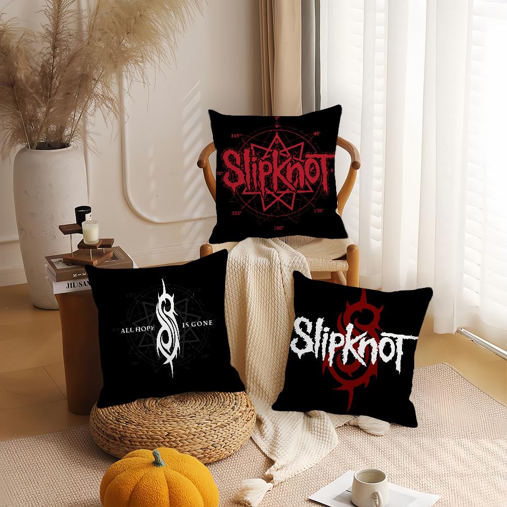 S-Slipknot Heavy Mental Music Pillow Case Suitable For Bedrooms Living Rooms Cars Home Decoration