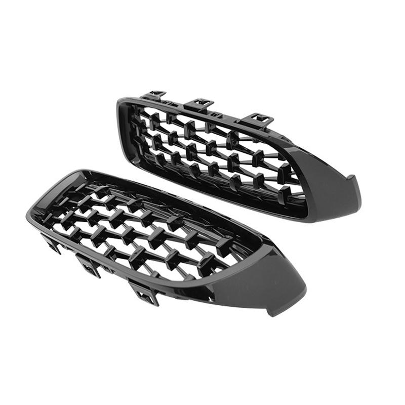 Ein Paar Chrom Diamant Nieren Grills Meteor Style Für BMW F32 F33 F36 F80 F82 2013-2018 Cabriolet Coupe 425I 430I 440I 435I