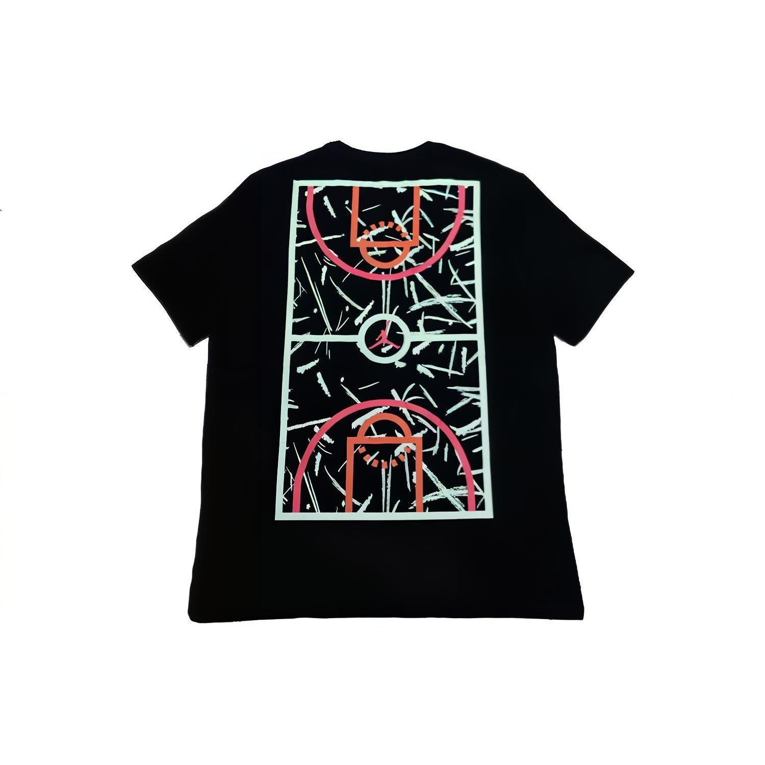 Air Jordan Graffiti Basketball Sports Short Sleeve Black Men s CW7087-010 S