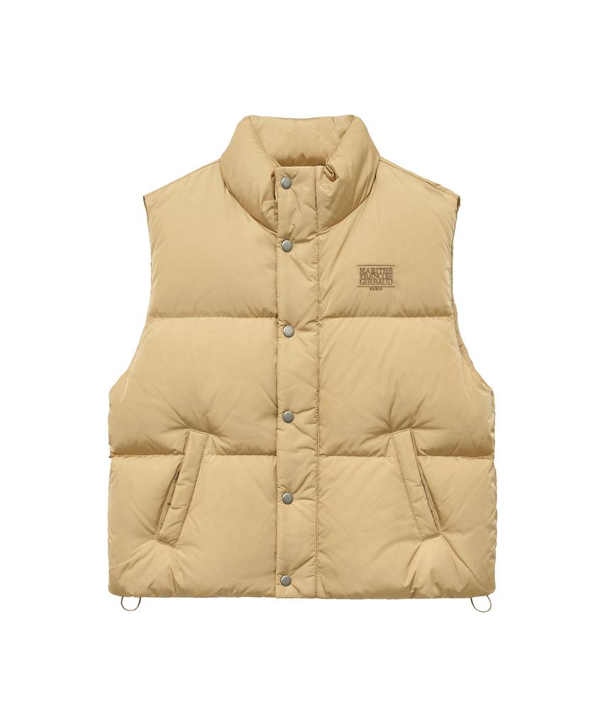 Marith + Franois Girbaud Classic Logo Duck Down Vest Light Yellow