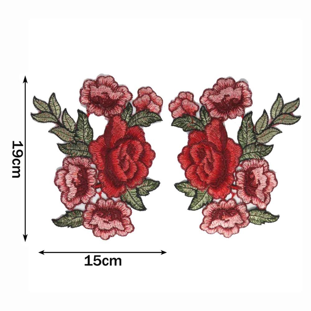 Floral Embroidery Flower Patch Multicolor Sew on Patch Fashion Elegant Sewing Accessories