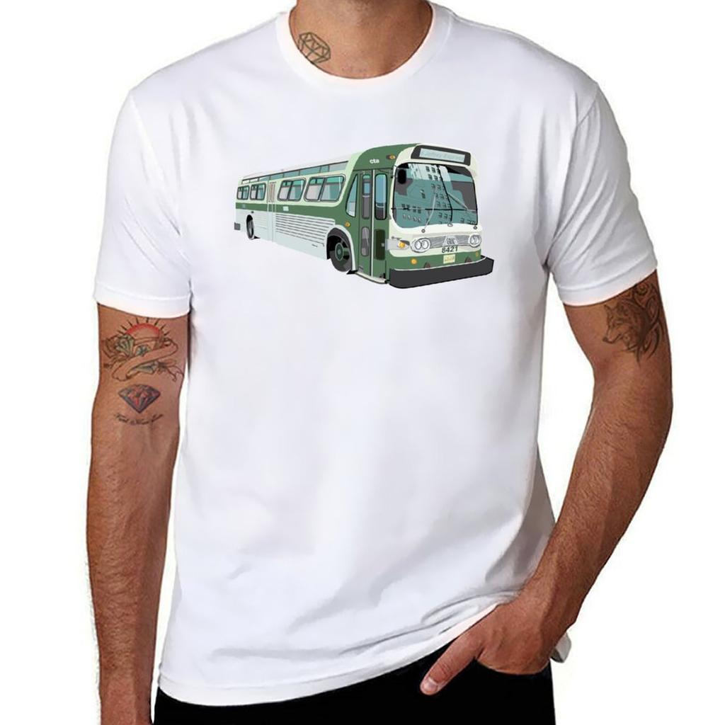 Old School Cta Bus Tshirt Dry Fit Running Short Sleeve Top