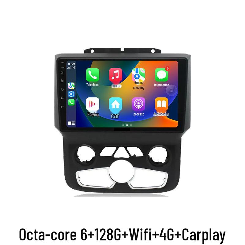 12-17 Dodge Ram Export Android Large Screen GPS Navigation System with Bluetooth, Reverse Camera, and CarPlay.
