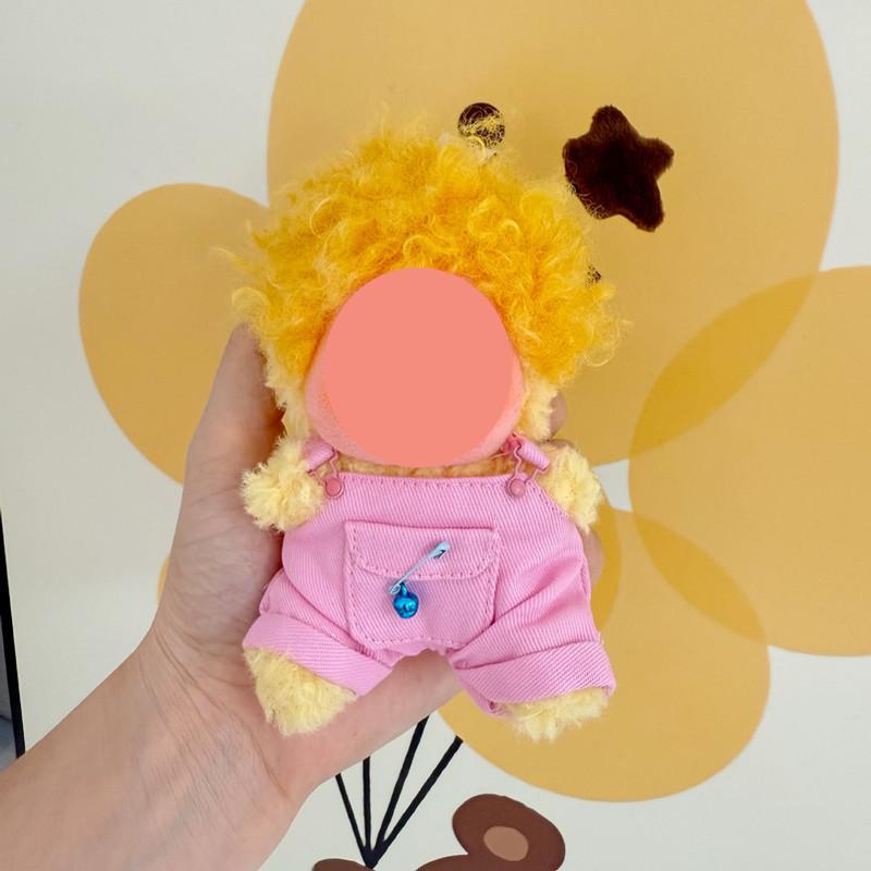 [Cloth Only] Twinkle Twinkle Candy Bell Pocket Overalls, 15cm Doll Clothes, Cotton Doll Clothes