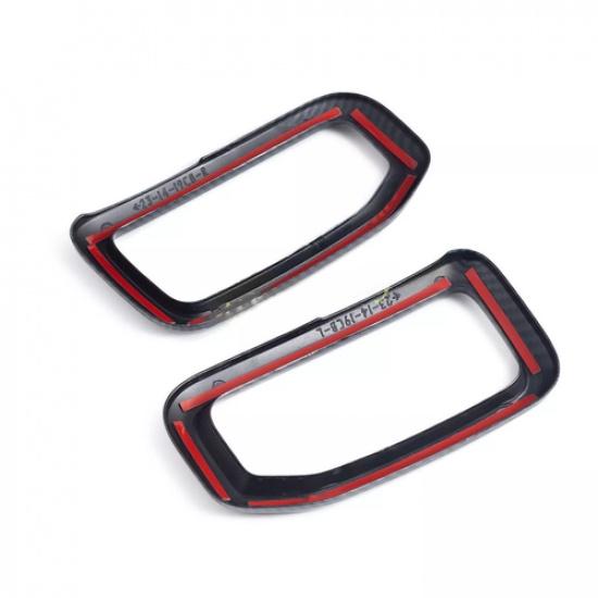 For 2024 Ford Ranger Everest Dashboard Side Air Vent Cover Trims Carbon Fiber