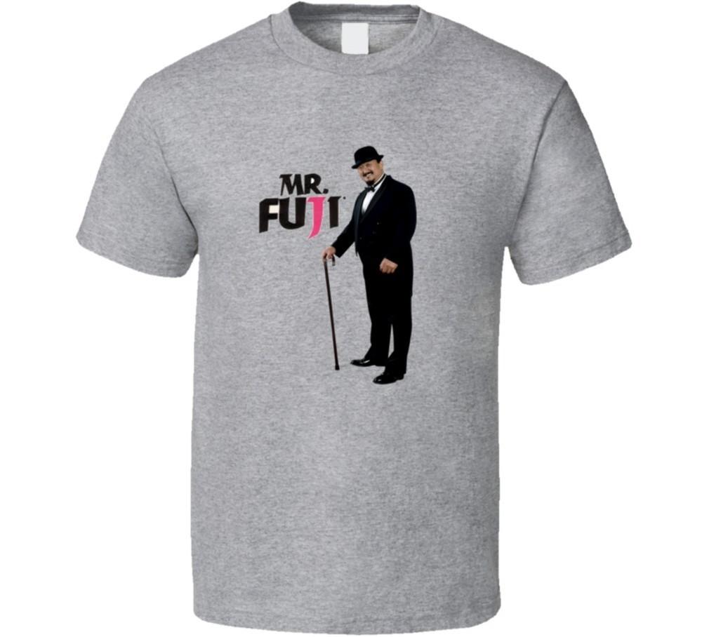 Mr. Fuji WWF Wrestling Legend T Shirt  Grey Unisex T-Shirt XXL