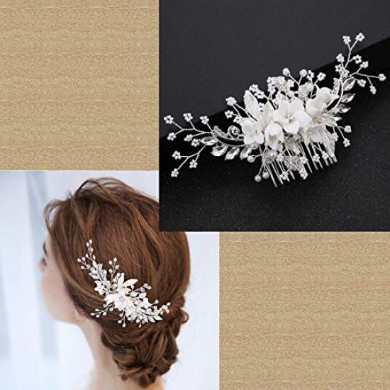 TOSSIO Hair Accessories Headdress Bridal Hair Clip Wedding Hair Ornament Clip Twig Reception Party
