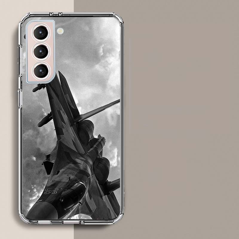 Military Aircraft Warship Fighter Phone Case For Galaxy A14 A24 A34 A54 Samsung A02S A12 A22 A32 A42 A52 A72 A13 A33 A53 5G A03