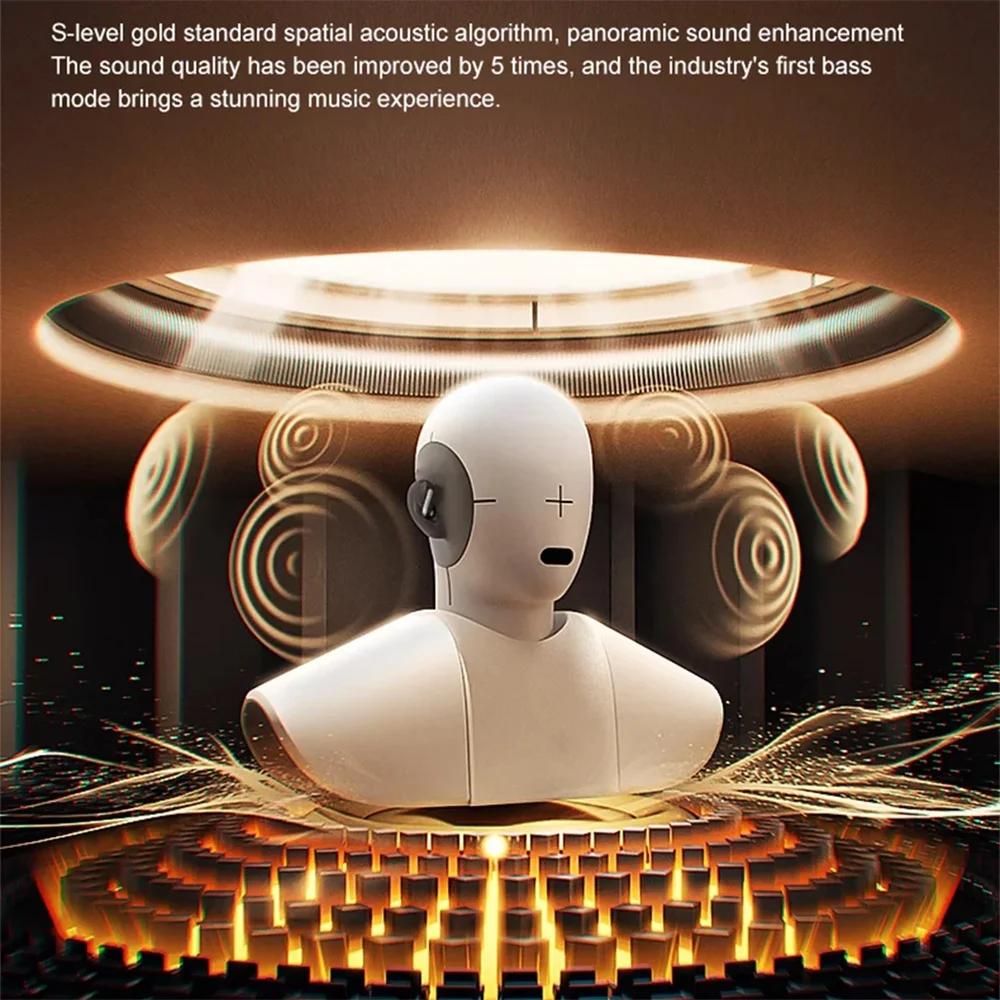 AI Translator Earbuds 144 Languages Noise Cancelling YJ-55 Bluetooth5.3 Earphones 3-in-1 Instant Smart Voice Real Time Headset