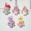 Baby Mini Three Flocking Keychain Trendy Figures Key Chain Cute Kawaii Dora Wendy Doll Keyring Bag Charms Christmas Gifts