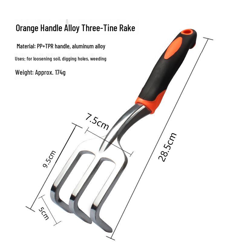 Aluminum Alloy Gardening Tool Set: Wide Shovel, Three-Tine Shovel, Garden Scale Shovel for Planting Vegetables, Flowers, Grass, and Beachcombing.