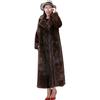 Autumn and winter new fur coat mink coat women's whole mink, mink long imitation whole mink velvet plus fat