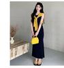 2026 Summer Elegant Maternity Tank Dress & Knit Shawl Two-Piece Set