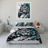 "Fierce Tiger Art Decor Set" Soft Comfortable Duvet Cover Bedding Set Included 1*Duvet Cover & 2*Pillowcases Gift