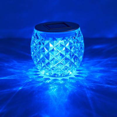 Gardenmaster LED Solar Clarite Cut RGB Outdoor Garden No Electricity Christmas Lights WCL-1018-3 (RGB) Light, Glass, 10cm, Color-Changing, Light,