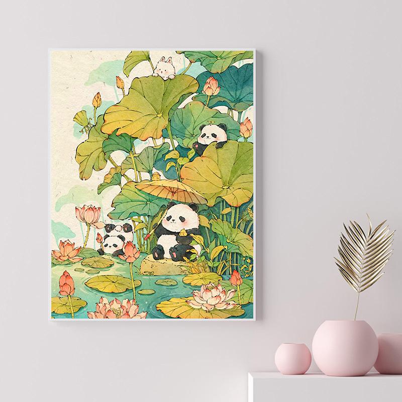 40X50Cm Diamond Painting Large Size Diamond Sticker Bedroom Living Room Decorative Painting With Photo Frame