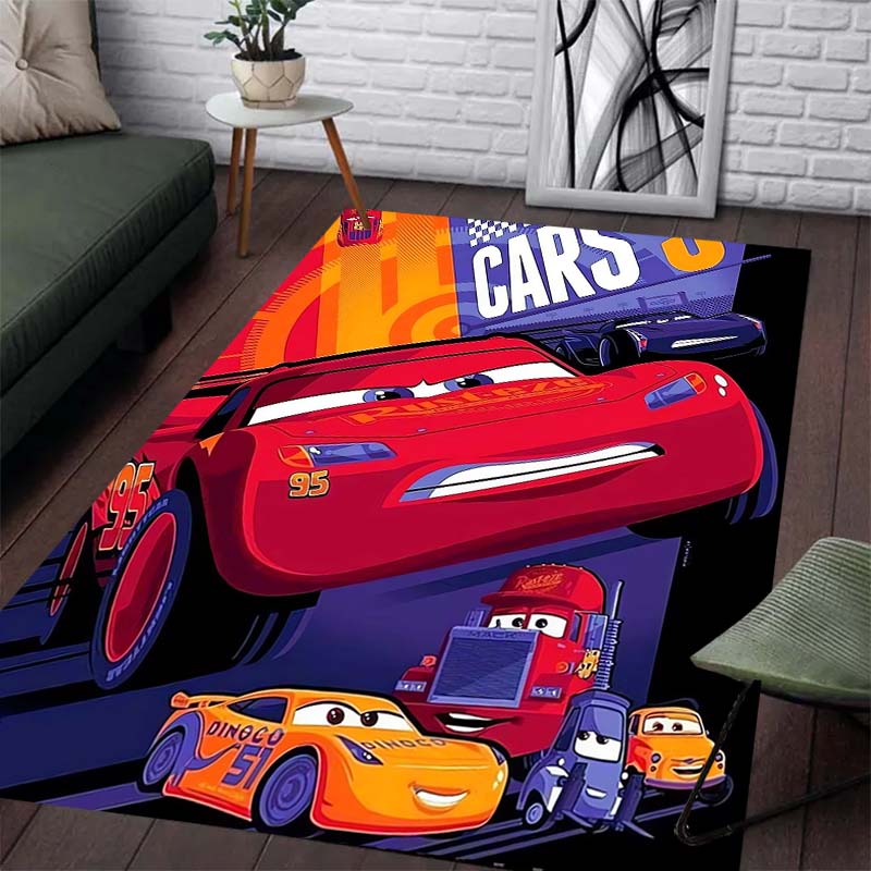 

Racing Car Parade Trailer Pattern Carpet - Anti-slip Kitchen Outdoor Carpet Home and Bedroom Decor Birthday Gift 60x90cm