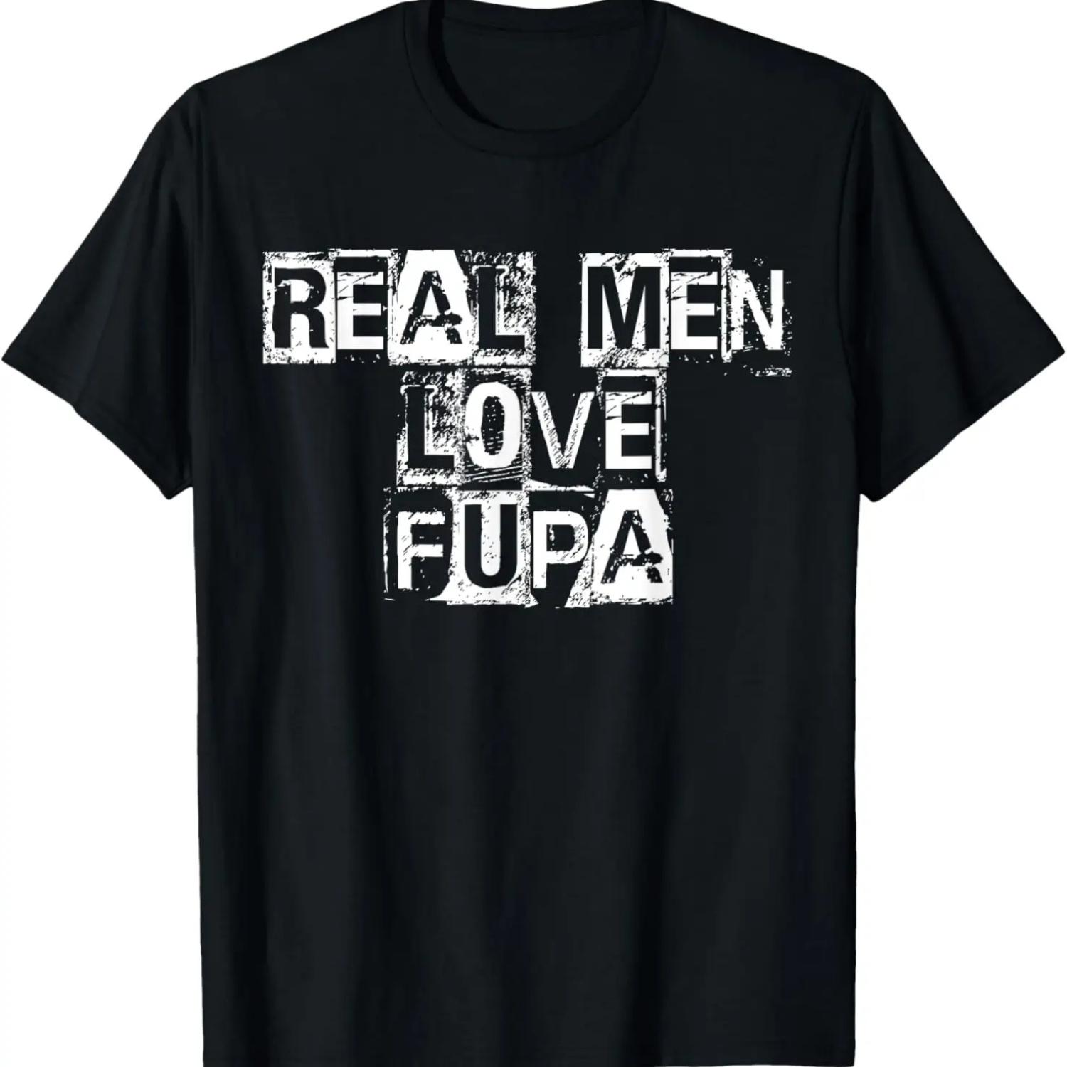 Настоящие мужчины любят фупу футболка S чёрный
