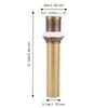 Without Overflow Drain Stopper Flap Type Sink Drain Stopper  For Basin Without Overflow Hole