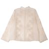 Haut Crochet Brodé Ethnique pour Femme - Polyvalent à Manches Longues avec Détails Floraux à Sequins