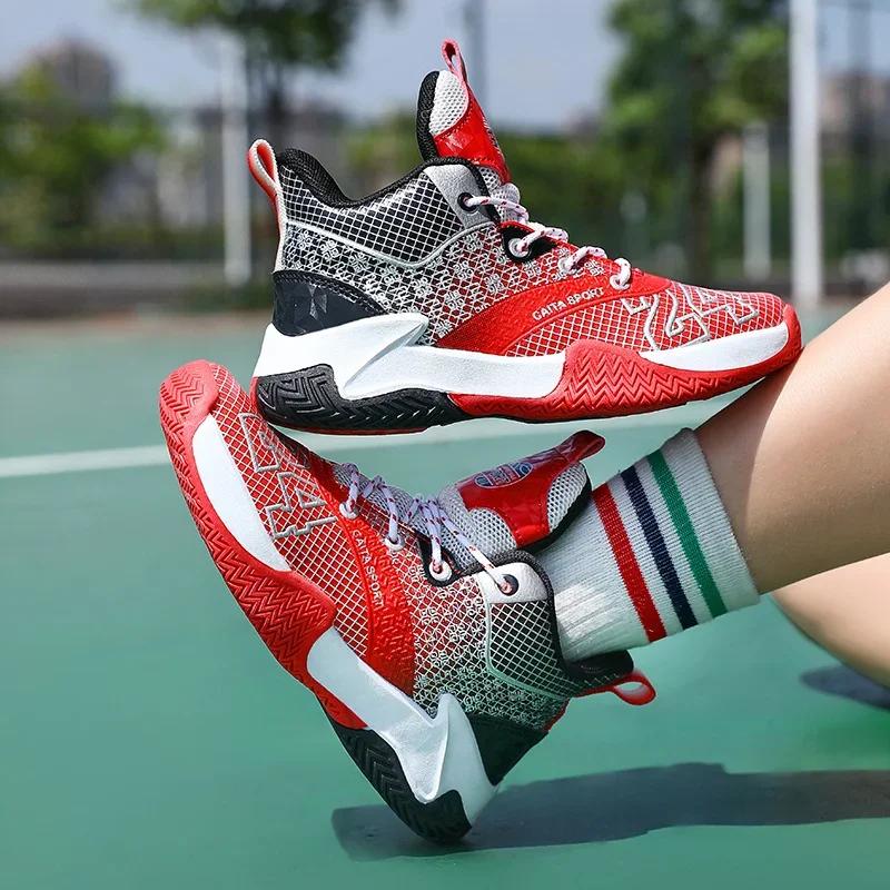 Professional Basketball Sneakers for Children Brand Fashion Waterproof Basketball Sport Shoes Kids Trainers Basket Garcon Enfant