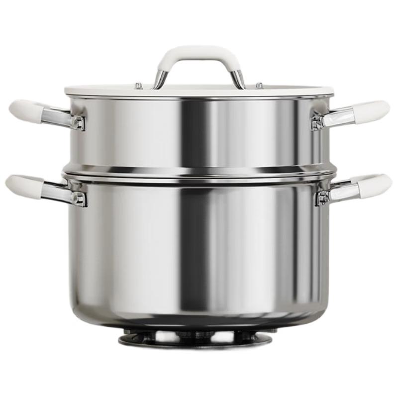 Utoo Ceramic Soup Pot with Steamer