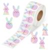 500PCS Cartoon Rabbit Easter Seal Sticker Self-adhesive Multiolor Easter Egg Stickers Envelope Sealing Waterproof