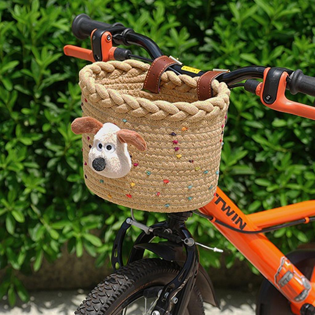 Cestino Rimovibile per Biciclette per Bambini Cestino Colorato per Manubrio Anteriore della Bicicletta Adatto per gli Spostamenti Quotidiani