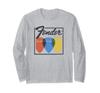 Fender Buntes Vintage Gitarrenplektrum Langarm-T-Shirt