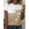 Summer Women's 3D Print T-Shirts Seagull Graphics Cute Animal Short Sleeves Top Round Neck Tees Casual Fashion Women's Clothing