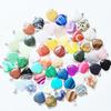 Heart-Shaped Natural Agate Pendant Necklace - 20mm Crystal Stone