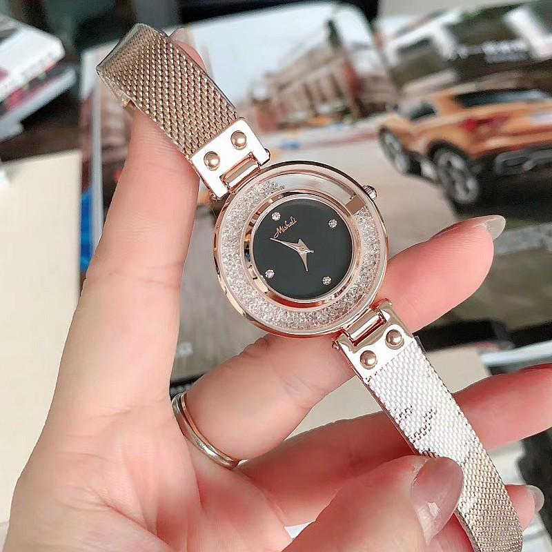 Fashion Light Luxury Women'S Watch Transparent Rhinestone Fashion Personality Niche With Watch Female Style