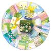 50 Sheets INS-Style Flower & Scenery Stickers for DIY Art and Milk Tea Cups