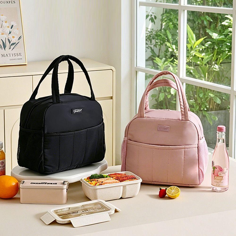 Thickened Lunch Bag Aluminum Foil Cooler Handbag Portable Lunch Box  for Students&Office Worker