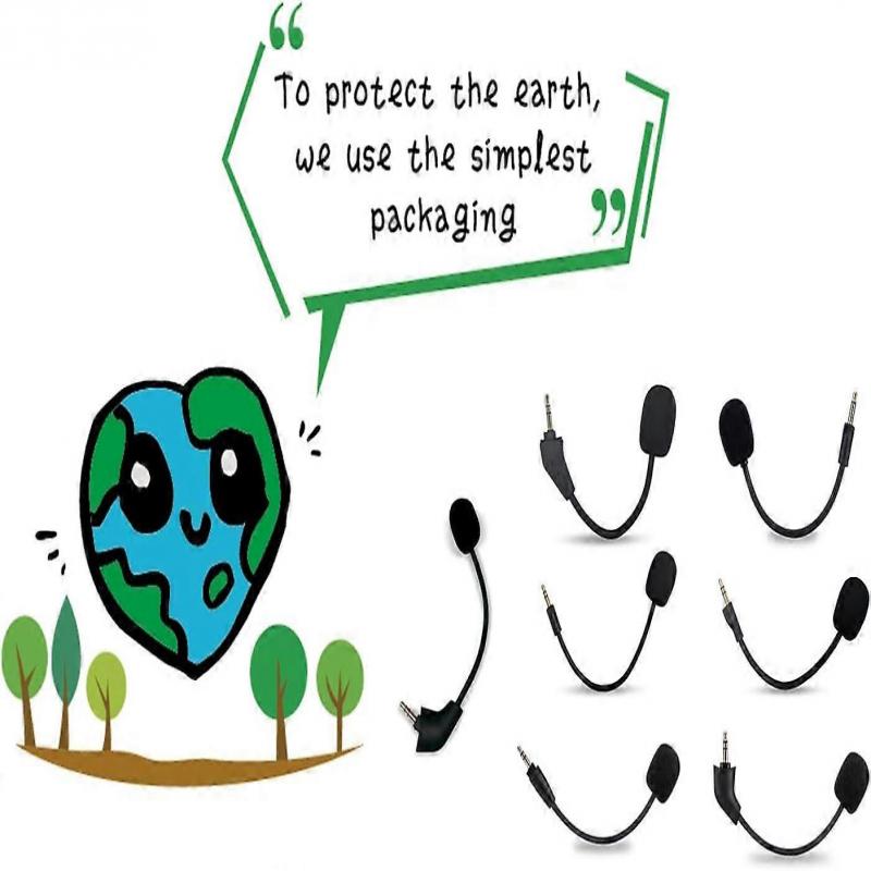 Replacement Gaming Microphone for Logitech G Pro & G Pro X Headsets, 3.5mm Detachable Mic Arm Compatible with PS4 PS5 Xbox One PC