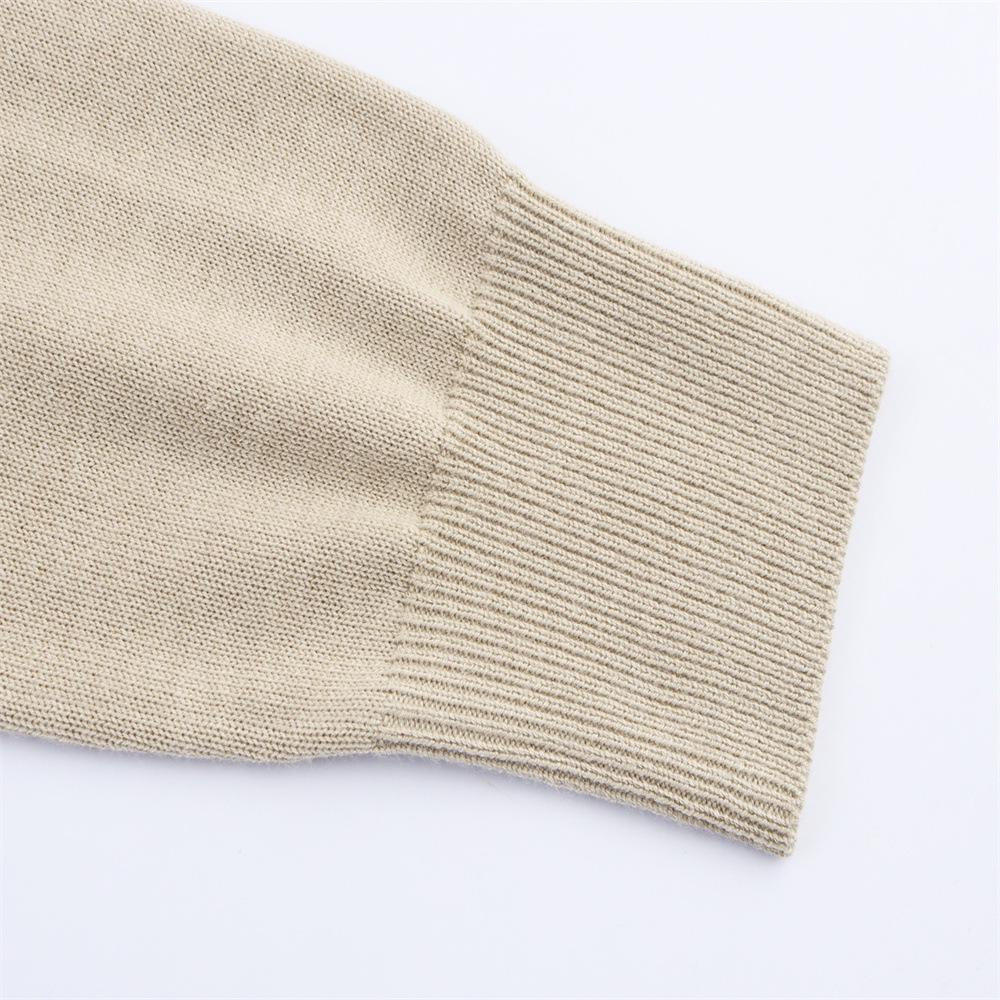 Autumn Women's Fashion Versatile Button-Decor Detachable Knit Pullover Sweater