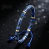 Natural Stone Bracelet Bead Retro Flat Adjustable Boho Flexible Size